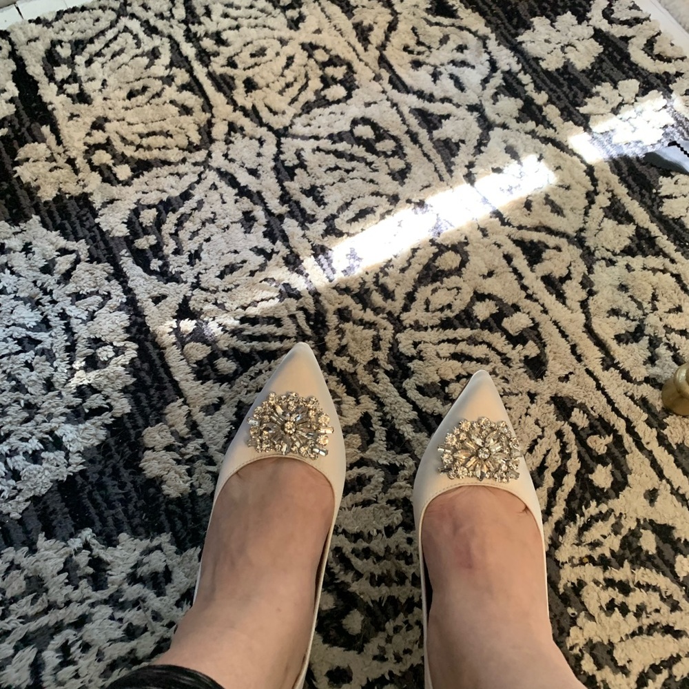 Embellished Bridal Kitten Heels